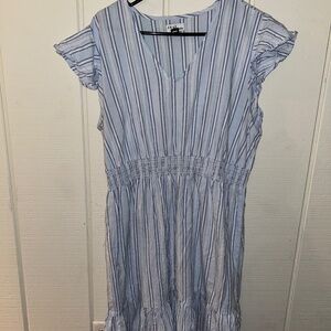 Blue Striped Dress